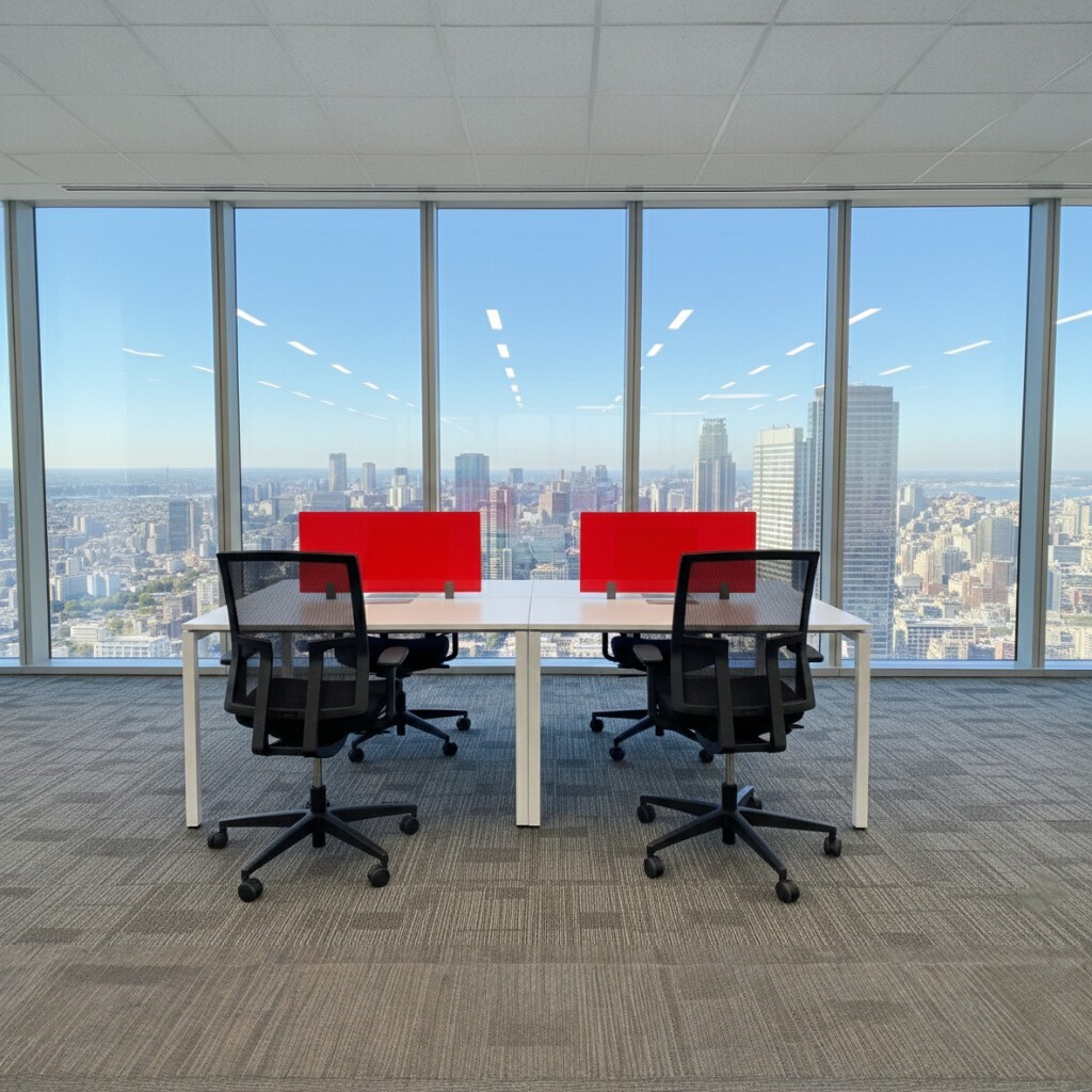 Atom Ses Yalıtımlı Dataportlu 4'lü Workstation