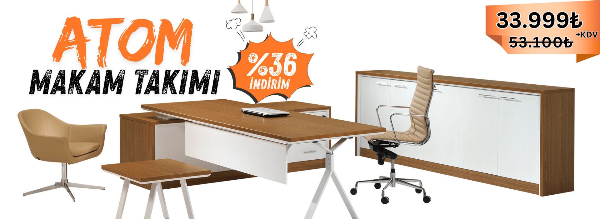 Atom Walk Makam Takımı %36 İndirim ile 31.999₺ + KDV