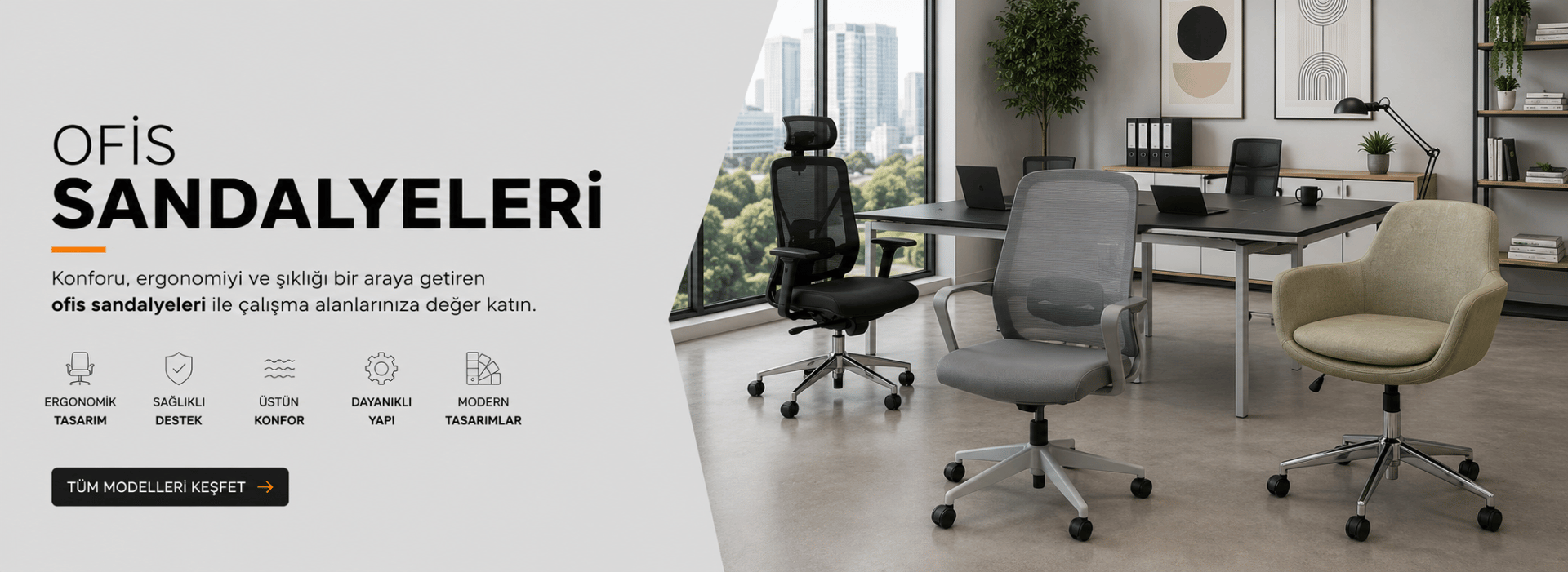 Konforu, Ergonomiyi ve Şıklığı Bir Araya Getiren Ofis Sandalyeleri ile Çalışma Alanlarınıza Değer Katın
