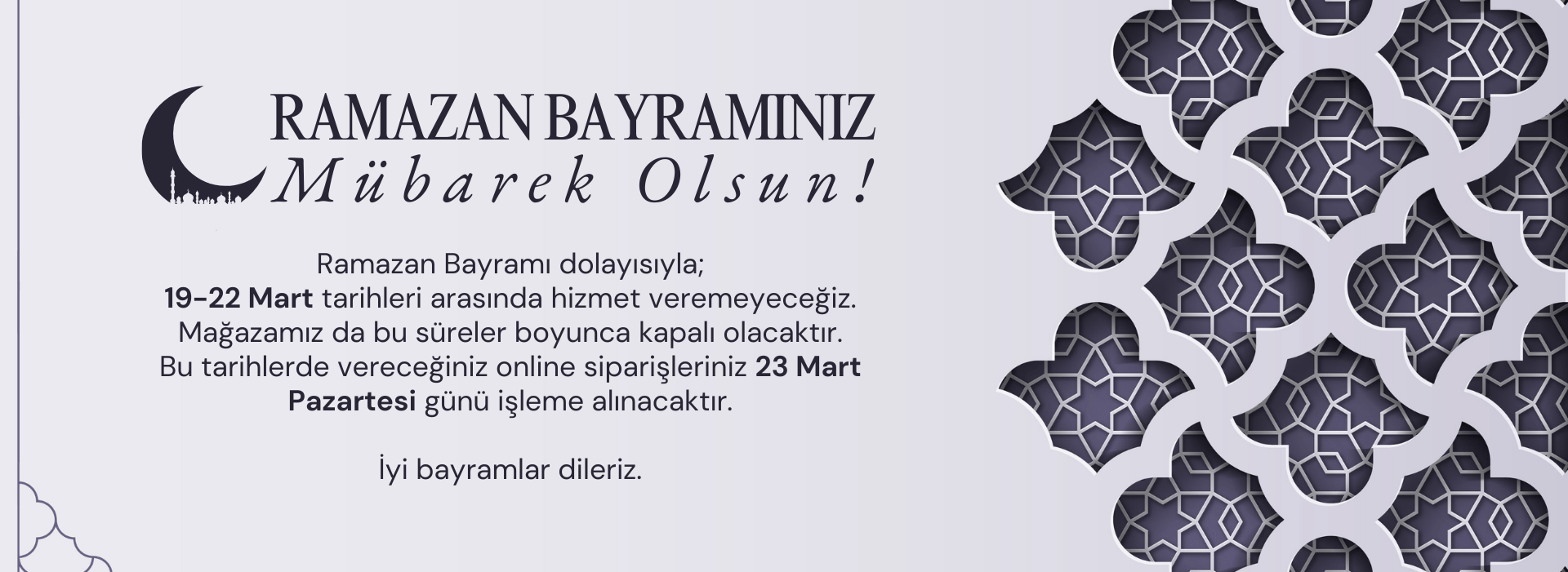 Ramazan Bayramınız Mübarek Olsun!