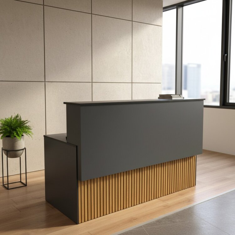 ATOM 180*80 KOYU GRİ KARŞILAMA BANKOSU - 1