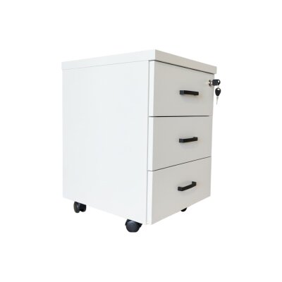 ATOM 3 ÇEKMECELİ BEYAZ TEKERLİ KESON - ATOM OFİS (1)