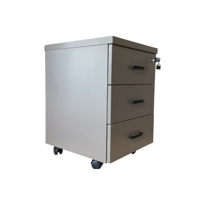 ATOM 3 ÇEKMECELİ KÜL GRİ MDF TEKERLİ KESON - ATOM OFİS (1)