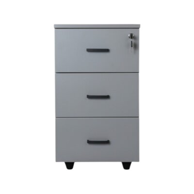 ATOM 3 ÇEKMECELİ KÜL GRİ SABİT KESON - ATOM OFİS