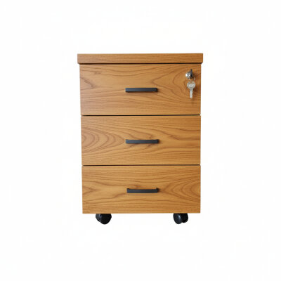 ATOM 3 ÇEKMECELİ TEKERLİ TEAK KESON - ATOM OFİS