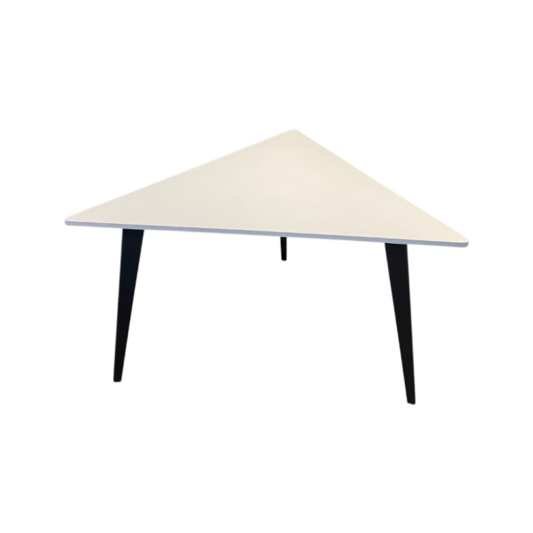 ATOM - 3 KİŞİLİK ÜÇGEN BEYAZ MDF TOPLANTI MASASI - 3