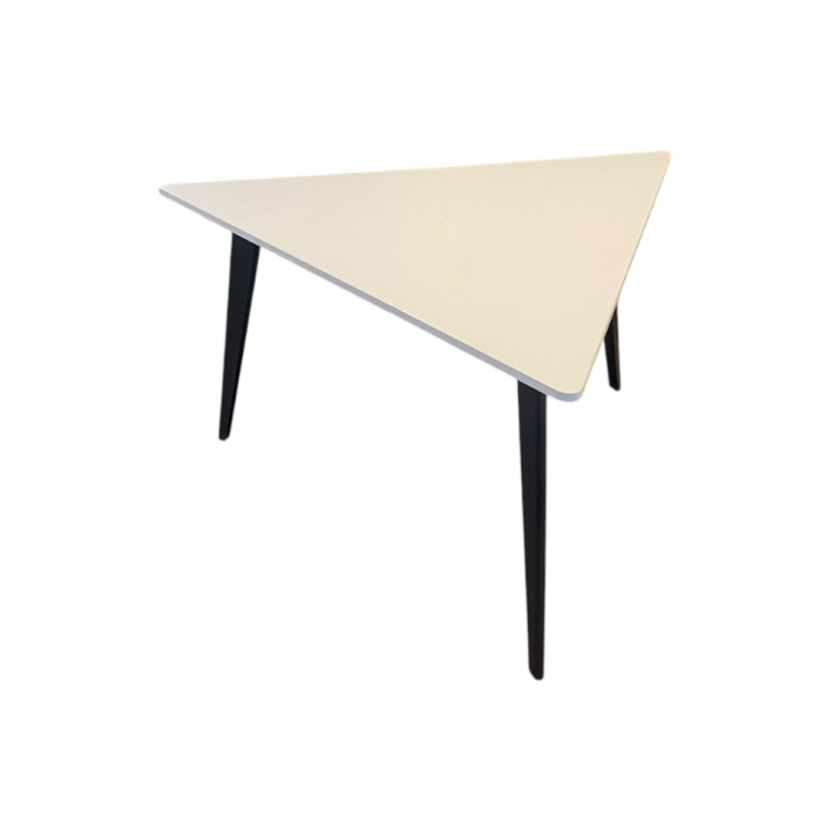 ATOM - 3 KİŞİLİK ÜÇGEN BEYAZ MDF TOPLANTI MASASI - 4
