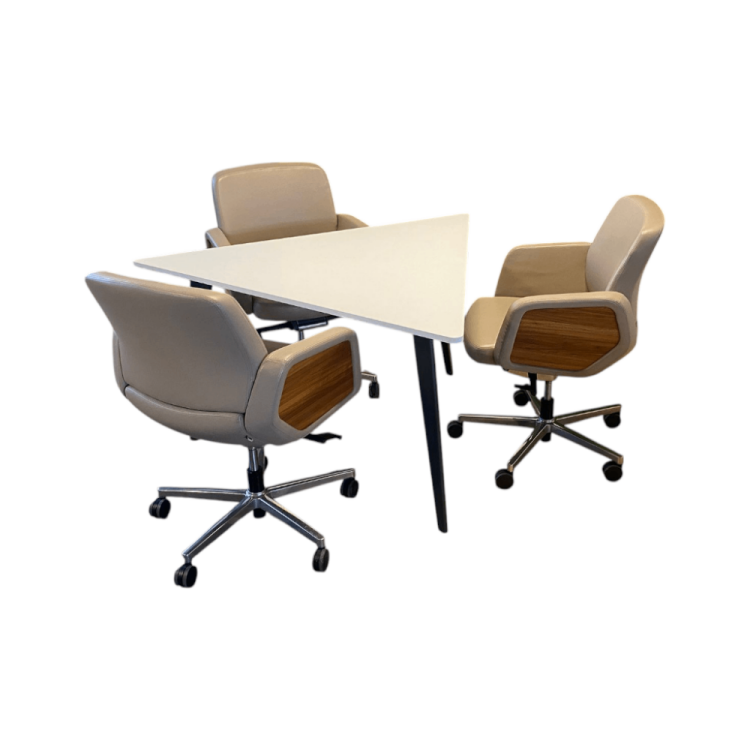 ATOM - 3 KİŞİLİK ÜÇGEN TOPLANTI MASASI - 2