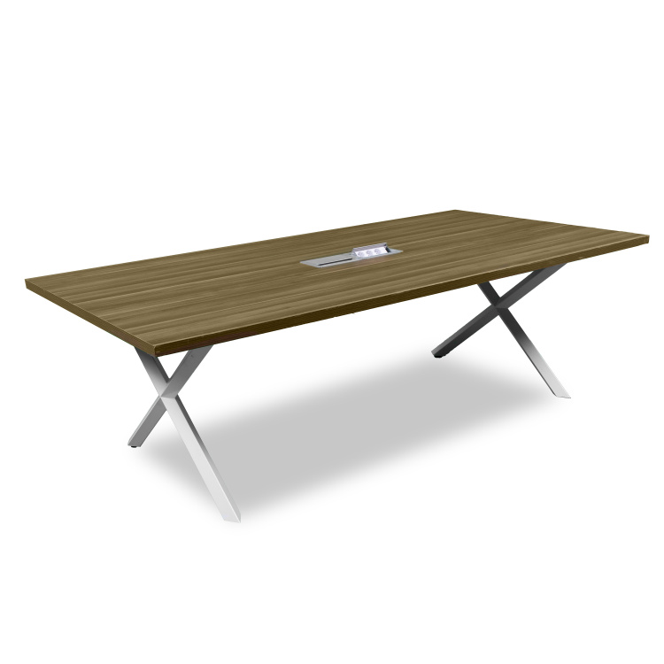 ATOM - DATAPORTLU 10 KİŞİLİK CEVİZ TOPLANTI MASASI - 2