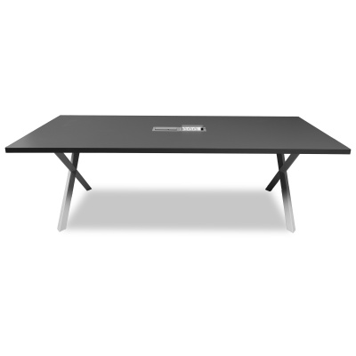 ATOM - DATAPORTLU 8 KİŞİLİK ANTRASİT TOPLANTI MASASI - 3