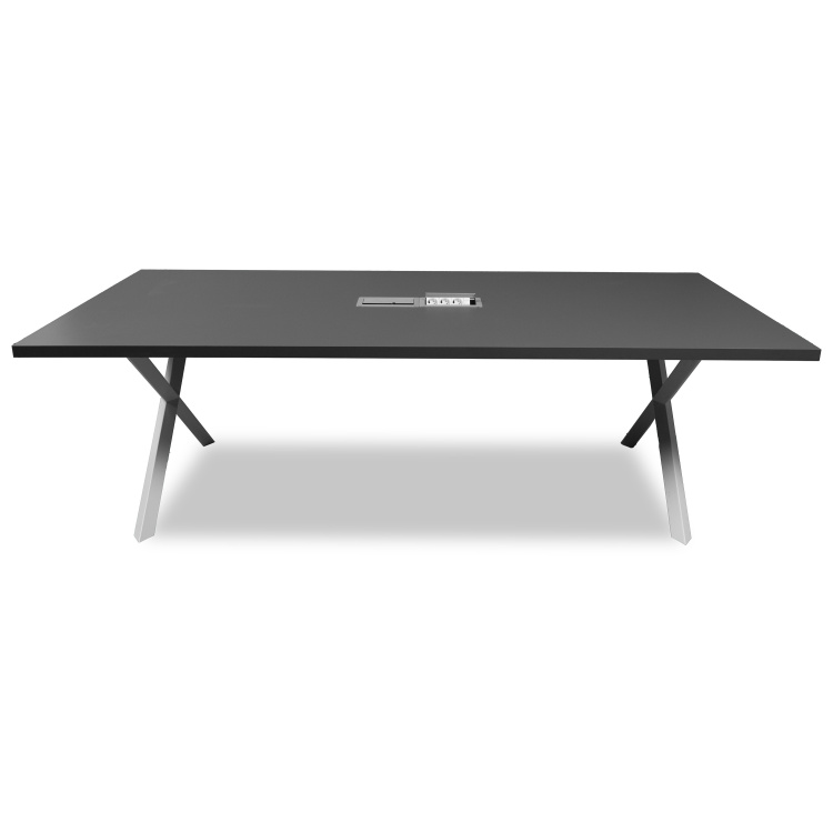ATOM - DATAPORTLU 8 KİŞİLİK ANTRASİT TOPLANTI MASASI - 3