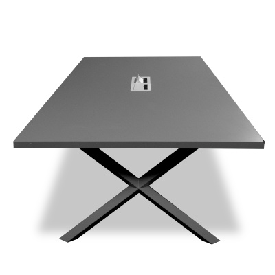 ATOM - DATAPORTLU 8 KİŞİLİK ANTRASİT TOPLANTI MASASI - 5