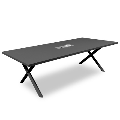 ATOM - DATAPORTLU 8 KİŞİLİK ANTRASİT TOPLANTI MASASI - ATOM OFİS (1)