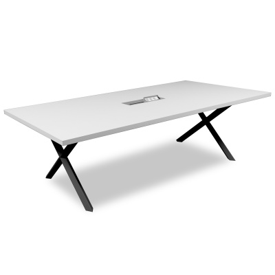 ATOM - DATAPORTLU 8 KİŞİLİK BEYAZ TOPLANTI MASASI - ATOM OFİS (1)