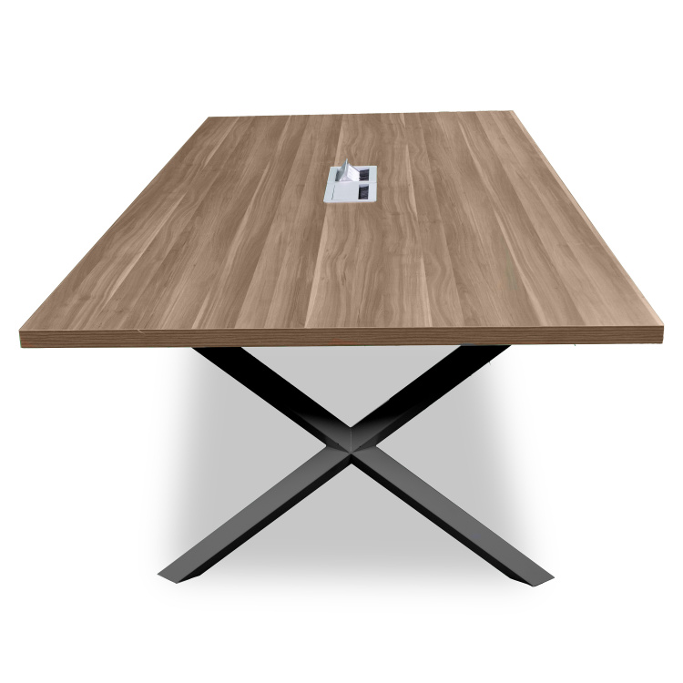 ATOM - DATAPORTLU 8 KİŞİLİK CEVİZ TOPLANTI MASASI - 6