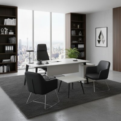 ATOM - ETAJER VE SEHPALI ÇALIŞMA MASASI - ATOM OFİS (1)