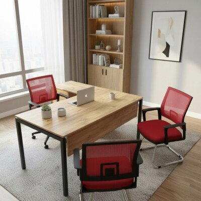 ATOM KESONLU MDF L ÇALIŞMA MASASI 