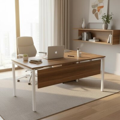 ATOM KESONLU MDF L ÇALIŞMA MASASI - ATOM OFİS