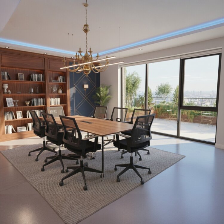 ATOM - KONSEPT DATAPORTLU CEVİZ TOPLANTI MASASI - 1