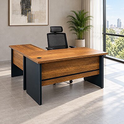ATOM MEKOM BAROK 120 CM ÇALIŞMA MASASI + ETAJER - ATOM OFİS
