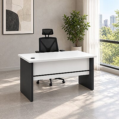 ATOM MEKOM BEYAZ ÇALIŞMA MASASI - 120 CM - ATOM OFİS