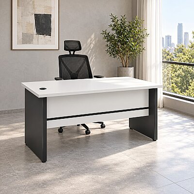 ATOM MEKOM BEYAZ ÇALIŞMA MASASI - 160 CM - ATOM OFİS