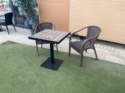 ATOM OFİS - MOZAİK MERMER BAHÇE MASASI (1 YIL GARANTİ) - ATOM OFİS (1)