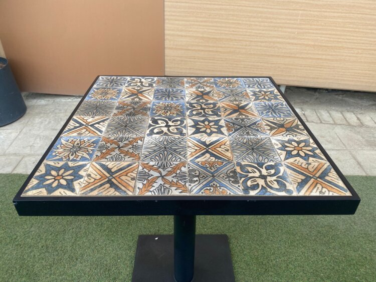 ATOM OFİS - MOZAİK MERMER BAHÇE MASASI (1 YIL GARANTİ) - 4