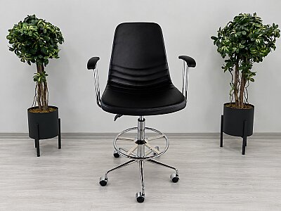 ATOM OFİS - PARKER TEKERLİ KOLÇAKLI AMORTİSÖRLÜ BAR SANDALYESİ (1 YIL GARANTİ) - ATOM OFİS