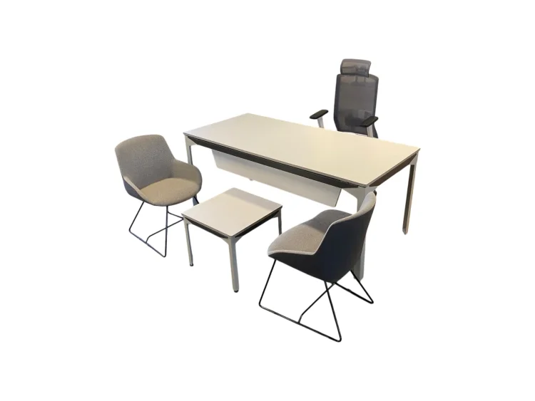 ATOM PLEX WHITE MDF YÖNETİCİ OFİS TAKIMI - 3
