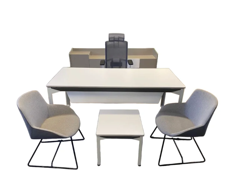 ATOM PLEX WHITE MDF YÖNETİCİ OFİS TAKIMI - 2
