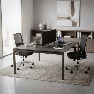 ATOM - SES YALITIMLI DATAPORTLU 2'Lİ WORKSTATİON - ATOM OFİS