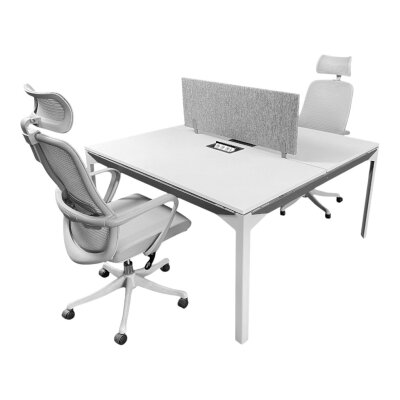 ATOM - SES YALITIMLI DATAPORTLU 2'Lİ WORKSTATİON - ATOM OFİS