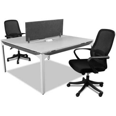 ATOM - SES YALITIMLI DATAPORTLU 2'Lİ WORKSTATİON - ATOM OFİS