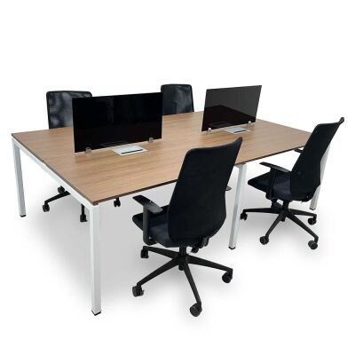 ATOM - SES YALITIMLI DATAPORTLU 4'LÜ WORKSTATİON - ATOM OFİS