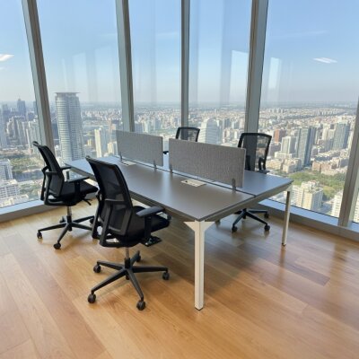 ATOM - SES YALITIMLI DATAPORTLU 4'LÜ WORKSTATİON - ATOM OFİS