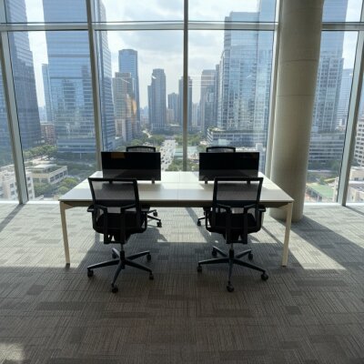 ATOM - SES YALITIMLI DATAPORTLU 4'LÜ WORKSTATİON - ATOM OFİS