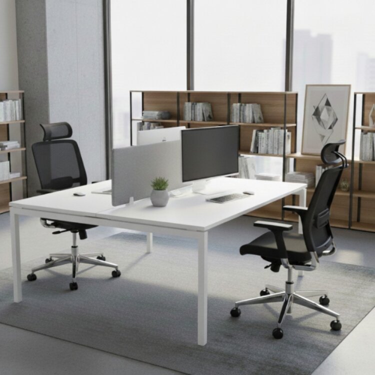 ATOM - SES YALITIMLI DATAPORTLU MDF 2'Lİ ÇOKLU ÇALIŞMA MASASI - 1