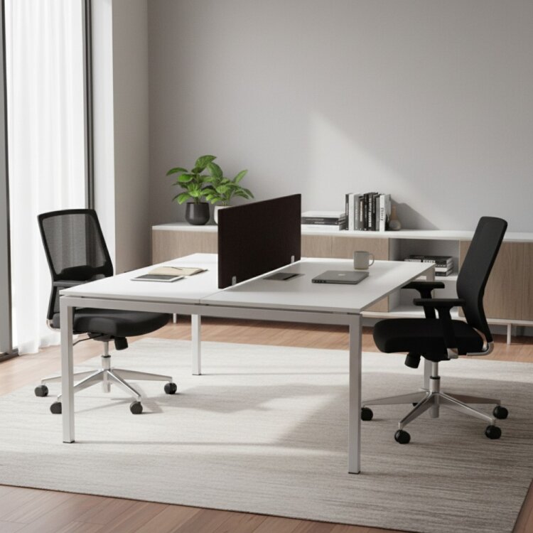 ATOM - SES YALITIMLI DATAPORTLU MDF 2'Lİ ÇOKLU ÇALIŞMA MASASI - 1