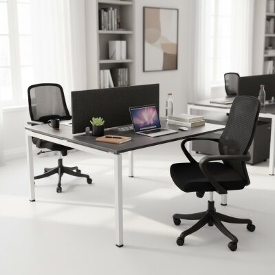 ATOM - SES YALITIMLI DATAPORTLU MDF 2'Lİ ÇOKLU ÇALIŞMA MASASI - ATOM OFİS