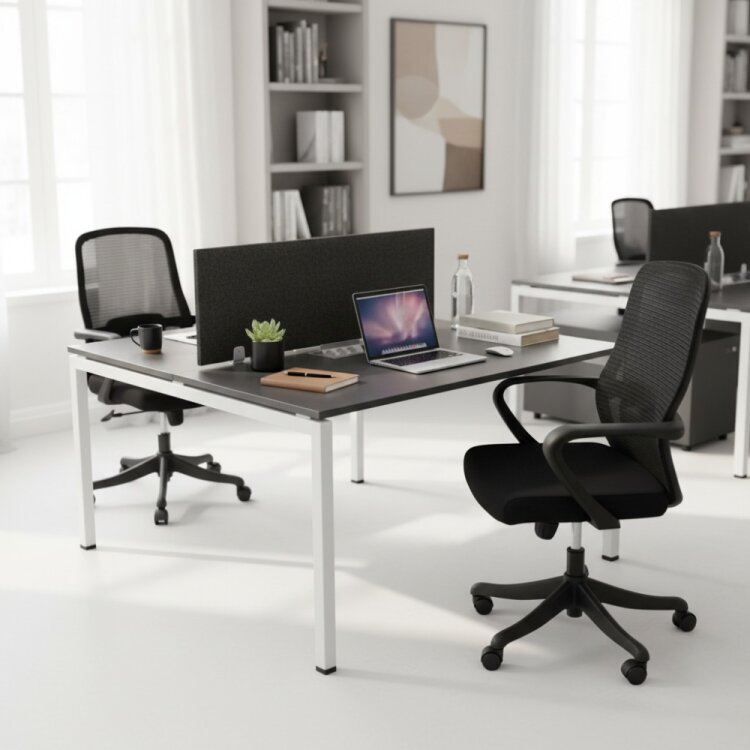 ATOM - SES YALITIMLI DATAPORTLU MDF 2'Lİ ÇOKLU ÇALIŞMA MASASI - 1