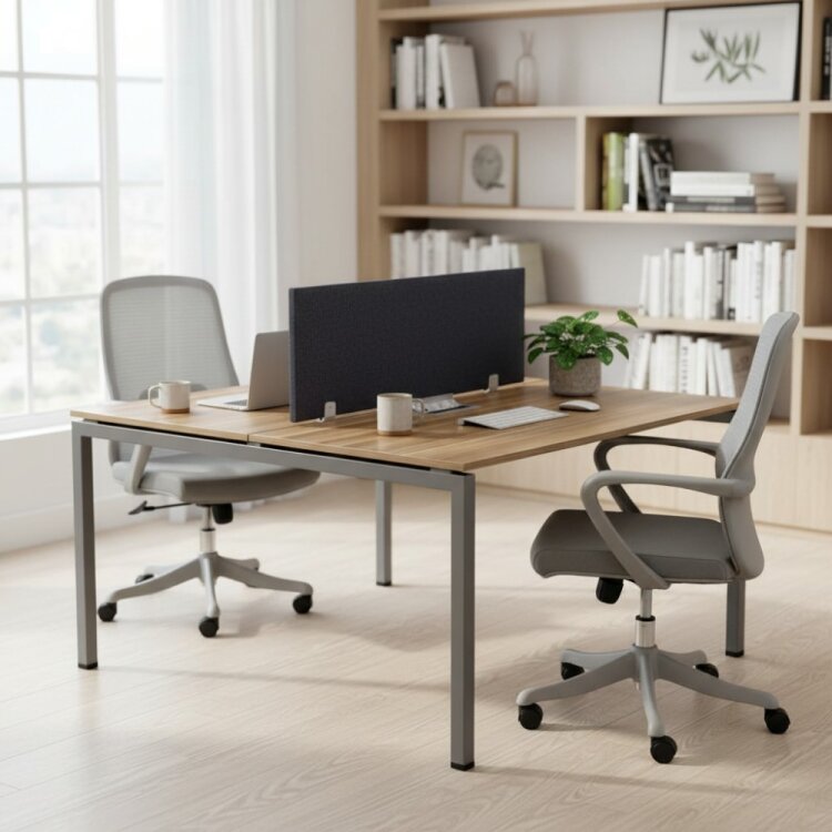 ATOM - SES YALITIMLI DATAPORTLU MDF 2'Lİ ÇOKLU ÇALIŞMA MASASI - 1