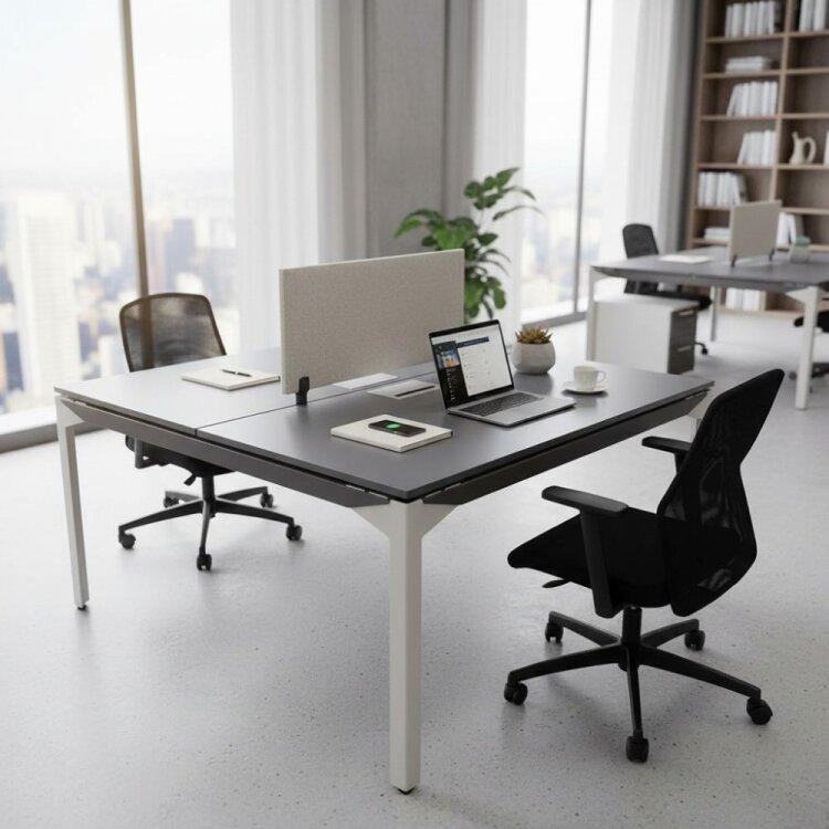 ATOM - SES YALITIMLI DATAPORTLU MDF 2'Lİ WORKSTATİON - 1