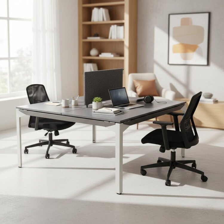 ATOM - SES YALITIMLI DATAPORTLU MDF 2'Lİ WORKSTATİON - 1