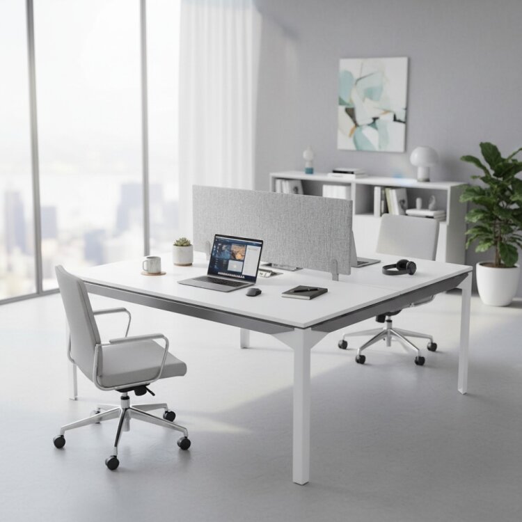 ATOM - SES YALITIMLI DATAPORTLU MDF 2'Lİ WORKSTATİON - 1