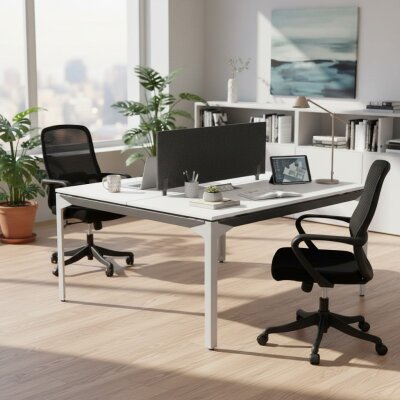 ATOM - SES YALITIMLI DATAPORTLU MDF 2'Lİ WORKSTATİON - ATOM OFİS