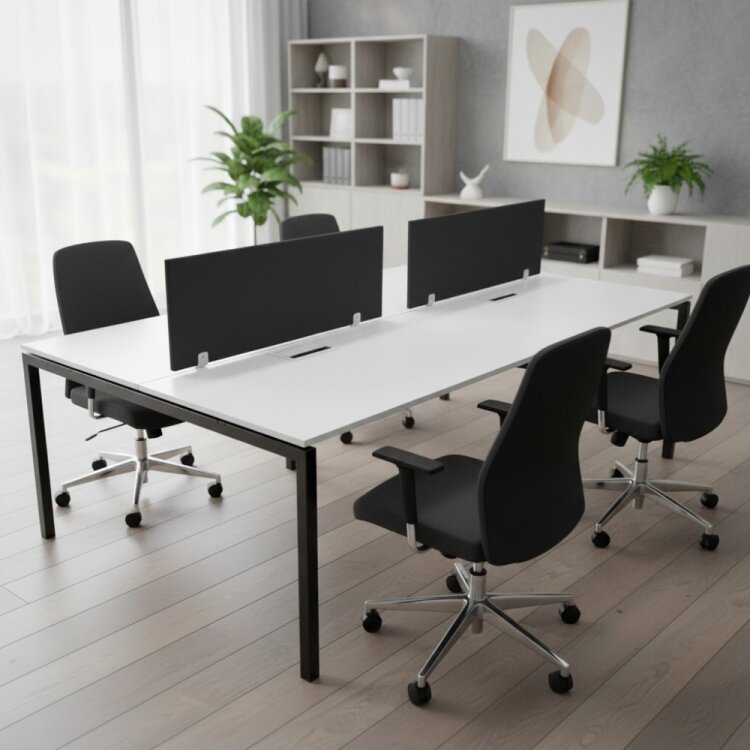 ATOM - SES YALITIMLI DATAPORTLU MDF 4'LÜ ÇOKLU ÇALIŞMA MASASI - 1