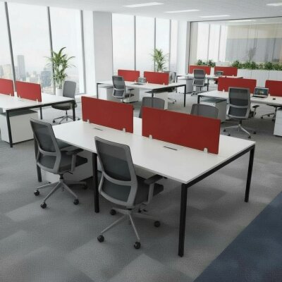 ATOM - SES YALITIMLI DATAPORTLU MDF 4'LÜ ÇOKLU ÇALIŞMA MASASI - 1