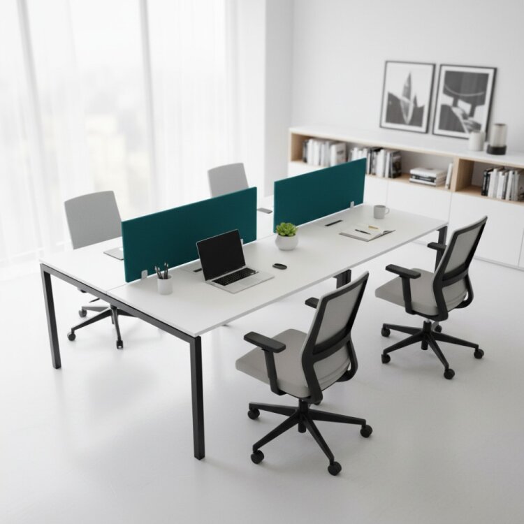 ATOM - SES YALITIMLI DATAPORTLU MDF 4'LÜ ÇOKLU ÇALIŞMA MASASI - 1