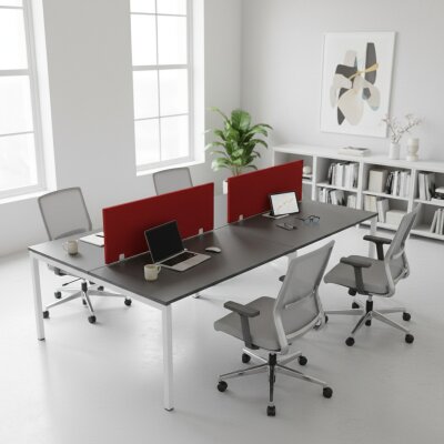 ATOM - SES YALITIMLI DATAPORTLU MDF 4'LÜ ÇOKLU ÇALIŞMA MASASI - 1